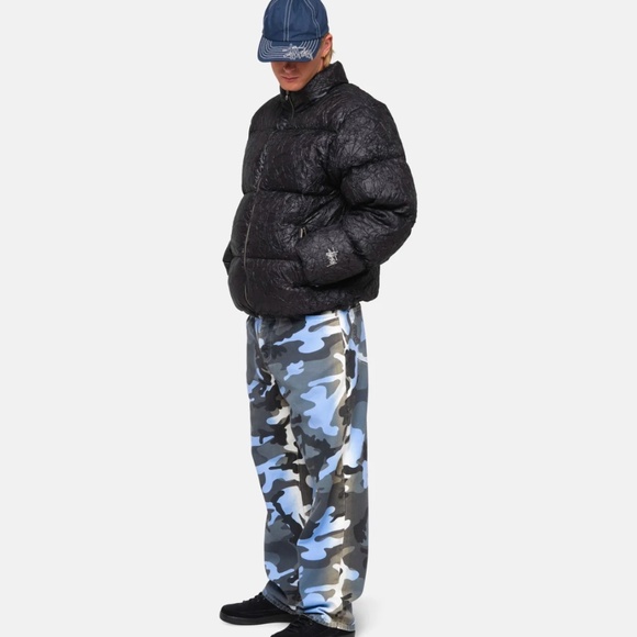 Stussy DOWN PUFFER WRINKLED NYLON size Large NWOT - Picture 8 of 16